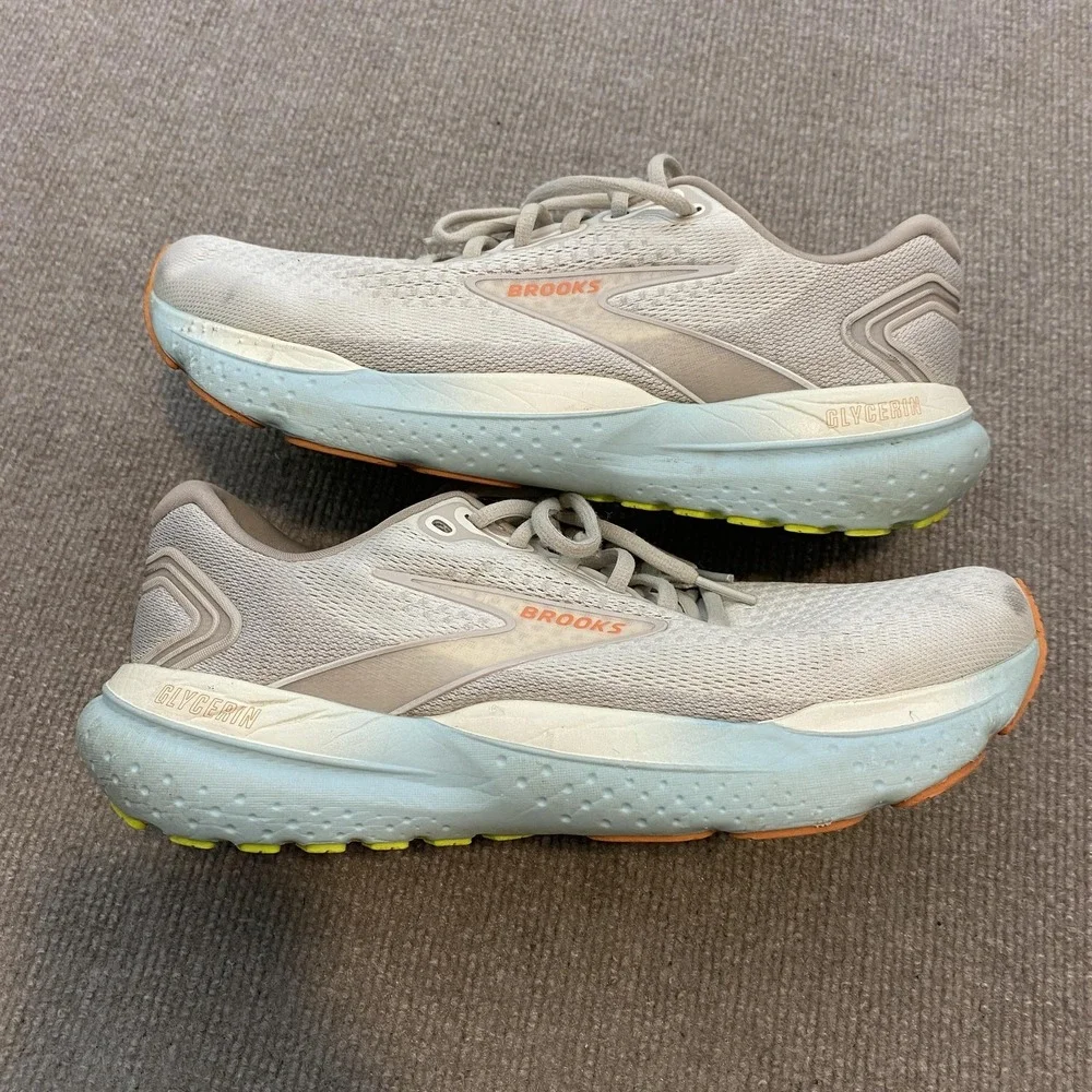 Brooks Glycerin 21‎ Running Shoes Womens Size 11 Gray Cushioned 1204081B195